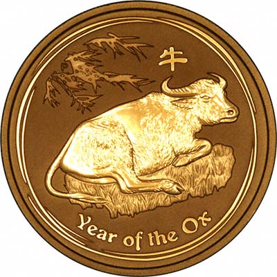 Reverse Of 2009 One Kilo Gold Ox Coin