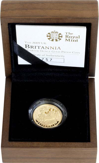 Quarter Ounce Gold Britannia Proof in Box