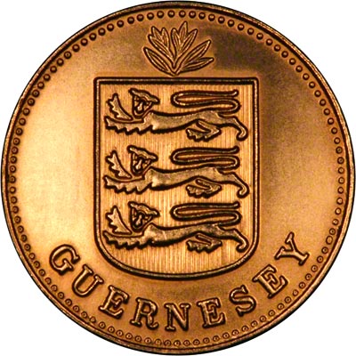 Obverse of Guernsey Gold 1 Double of 2009