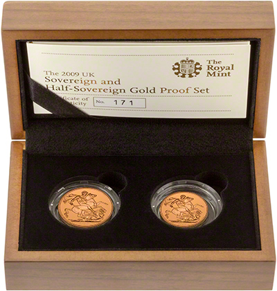 2009 Two Coin Gold Proof Sovereign Set in Presentation Box