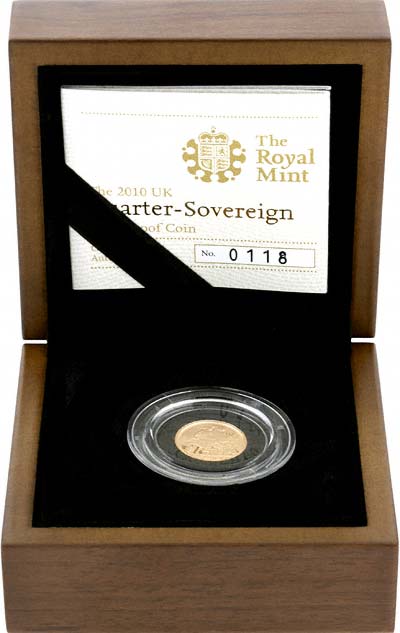 2010 Proof Quarter Sovereign in Presentation Box