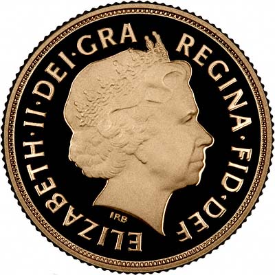 Obverse of all Five 2010 Gold Proofs