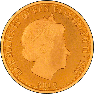 Obverse of 2010 Gold One Crown