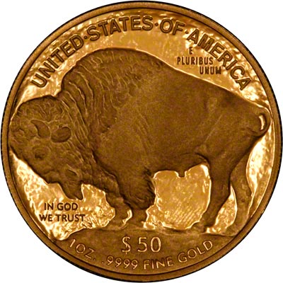 Reverse of 2010 US Gold Proof Buffalo