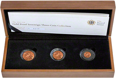 2011 Gold Proof Premium Three Coin Set in Presentation Box