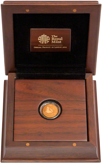 2011 Olympic Games 2012 Gold Proof Twenty Five Pounds in Presentation Box