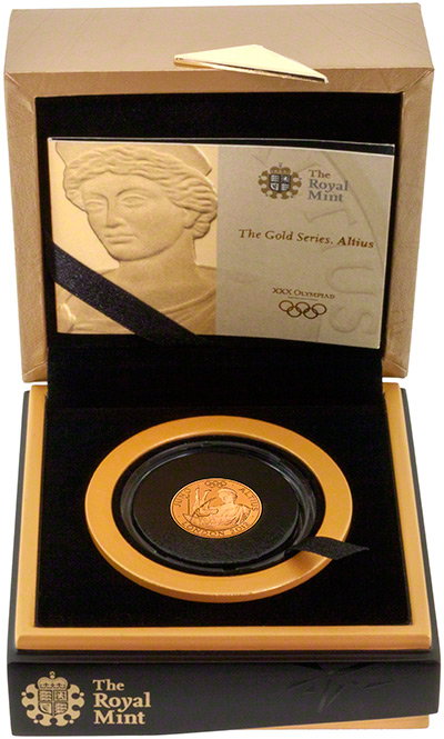 2011 Olympic Games 2012 Gold Proof Twenty Five Pounds in Presentation Box