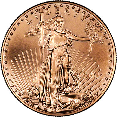 Obverse of 2011 One Ounce Gold Eagle