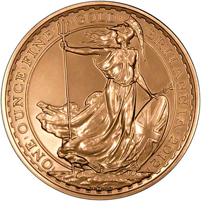 Reverse of 2012 Gold Britannia