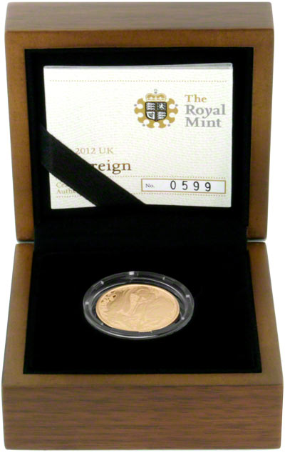 2012 Gold Proof Sovereign in Presentation Box