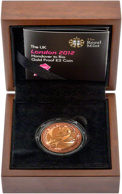 2012 Olympic Games Handover to Rio Two Pounds in Presentation Box
