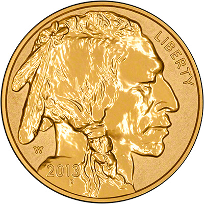 2013 US Reverse Proof Gold Buffalo Obverse