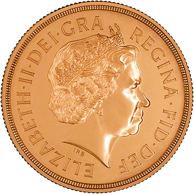 2014 Brilliant Uncirculated Double Sovereign Obverse