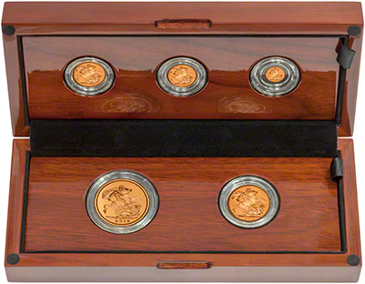 2014 Gold Proof Five Coin Sovereign Set in Presentation Box