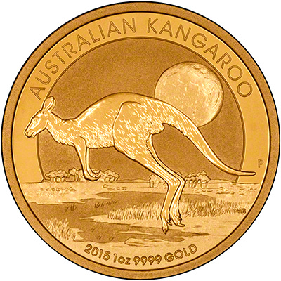 Reverse of 2015 One Ounce Gold Nugget