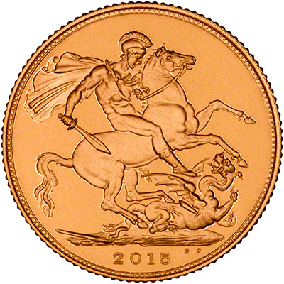 Reverse of 2015 Proof Sovereign