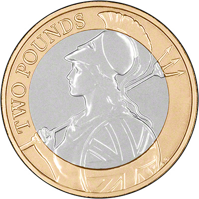 2015 Definitive Britannia Brilliant Uncirculated Two Pound Coin Reverse