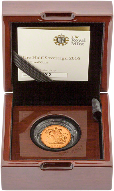 2016 Gold Proof Half Sovereign in Presentation Box