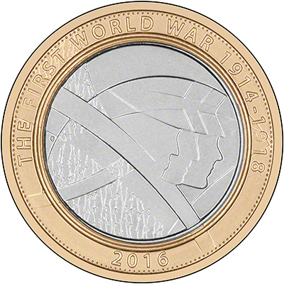 2015 The Army First World War Brilliant Uncirculated Two Pound Coin Reverse