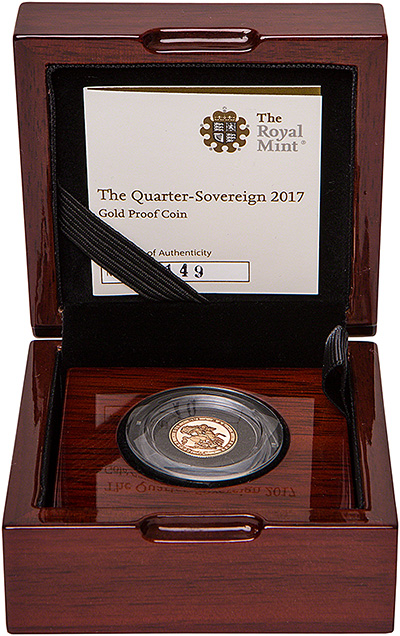 2017 proof quarter sovereign in presentation box