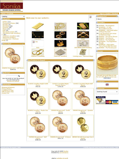 Sonika Jewellers New Products for August Page