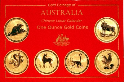 Australian One Ounce Lunar Gold Coin Set