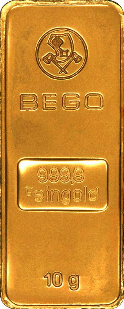 Bego 10 Gram Gold Bar