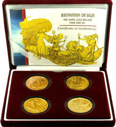 Type Set of One Ounce Gold Britannias