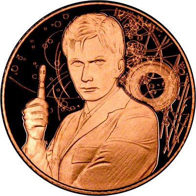 Reverse of Dr. Who Gold Medallion