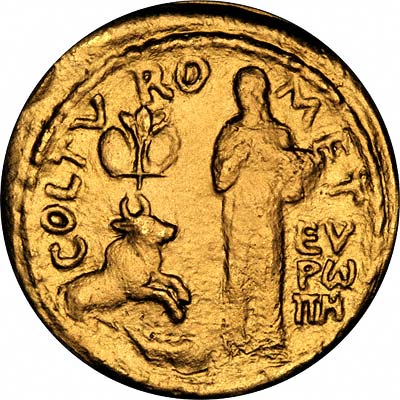Europa on Obverse of European Parliament Gold Medal