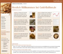 Gold-Bullion.DE Welcome Page