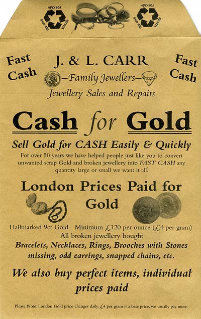 Cash for Gold - London Prices Paid