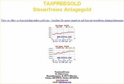 Lanz Numismatik Munchen - Steuerfreies Anlagegold Page