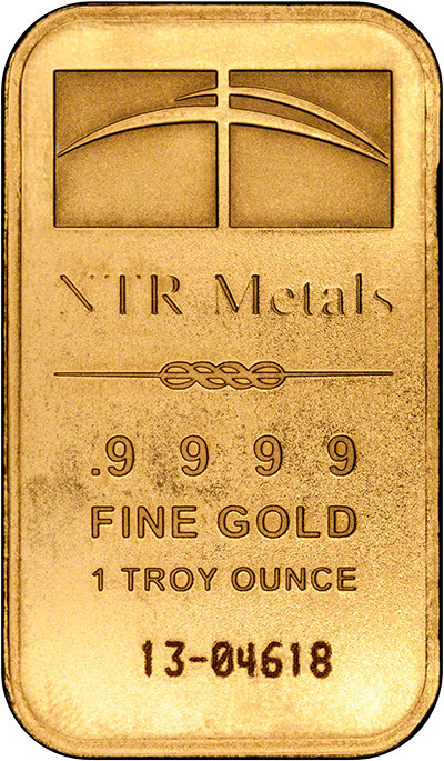 Obverse of One Ounce Gold Bar