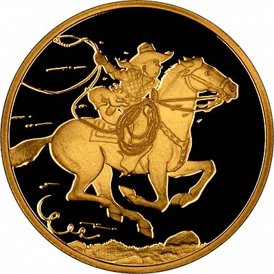 Tintin in America on Obverse of Gold Medal