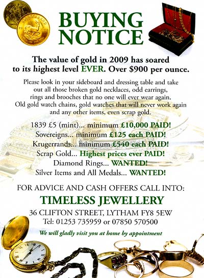 Buying Notice - Timeless Jewellery