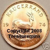 Modified 1974 Krugerrand Image As Used by Treasureminx