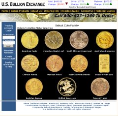 US Bullion Exchange Gold Coins Page