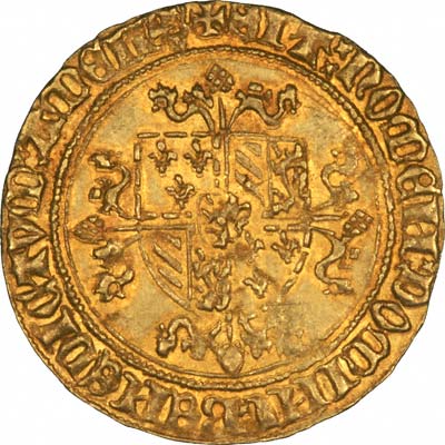 Reverse of Flanders Hammered Gold Rider
