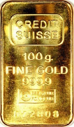 Credit Suisse 100 Gram Gold Bar