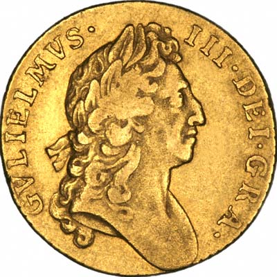 William III on Obverse of 1695 Gold Guinea