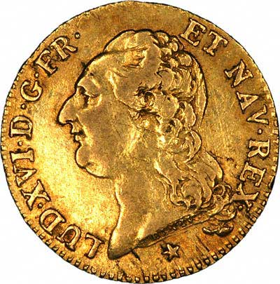 Obverse of Louis XVI Gold Louis D'Or