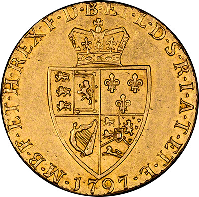 Shield on Reverse of 1797 Guinea