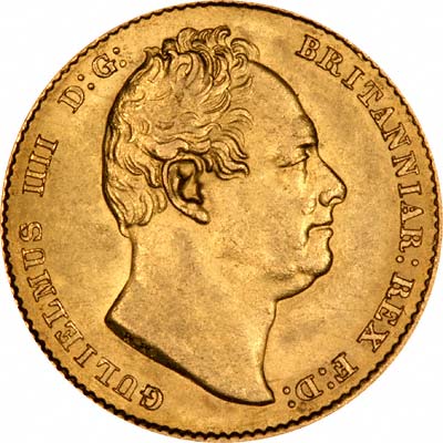 Our 1832 William IV Gold Sovereign Obverse Photo
