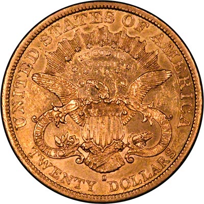 Reverse of 1878 American Gold Double Eagle