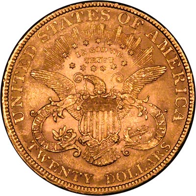 Reverse of 1894 American Gold Double Eagle