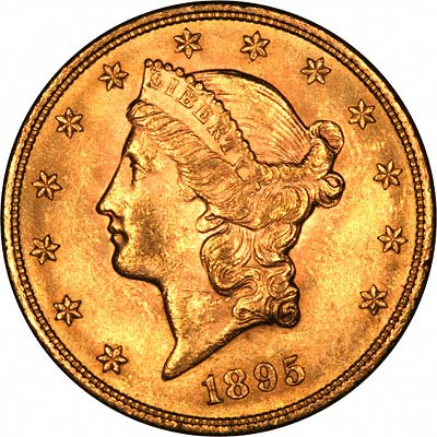 Obverse of 1895 American Gold Double Eagle