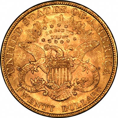 Reverse of 1895 American Gold Double Eagle