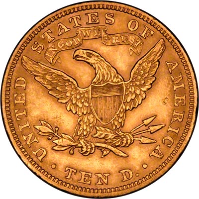 Reverse of 1897 American Gold Eagle