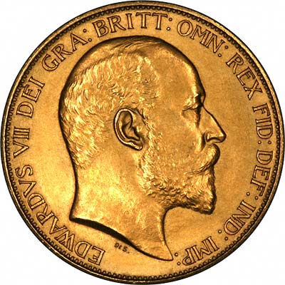Obverse of 1902 Gold Two Pounds